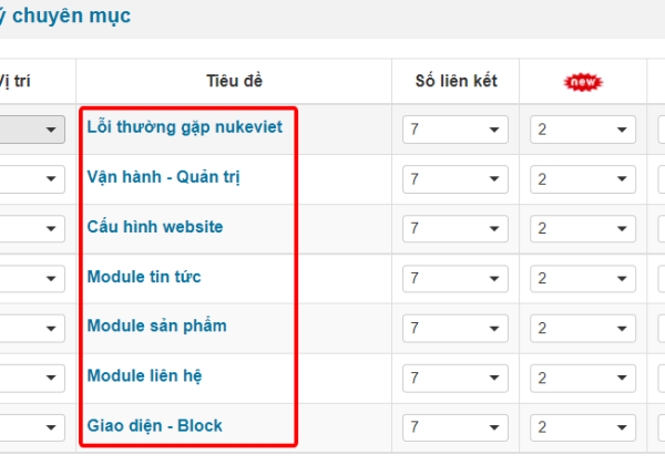 4 Bước để Thêm block dưới chuyên mục  module tin tức